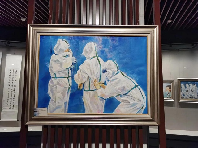人民至上——人大在『疫』线主题书画摄影作品展(图1)