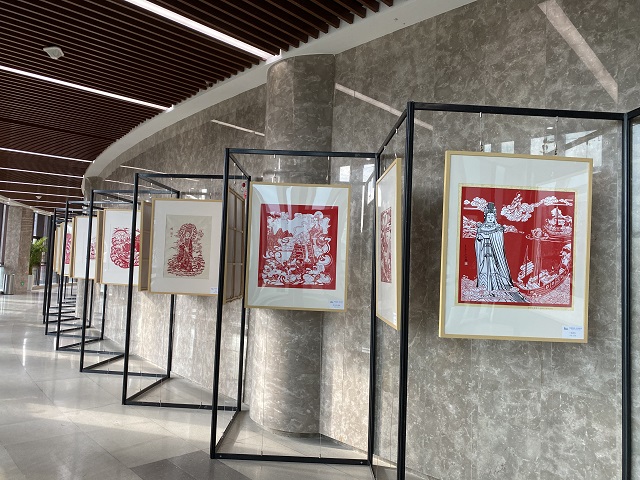 “妈祖福佑•匠心传承”海神妈祖剪纸艺术作品展(图1)